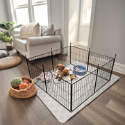 MiniPaws Dog Playpen, Indoor, Yard & RV Camping, 20" H, 8 Panels Portable, Expandable Layout, Tool-Free Setup, For Puppies & Small Dogs
