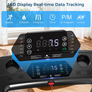 Walking Pad with Incline 9% & Decline -4% 5 Level, Under Desk Treadmill