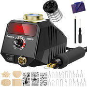 Wood Burning Kit,40W Wood Burning Pen with Adjustable Temperature 482°F–1382°F & Digital Display, Wood Burning Tool Kit with 20pcs Tips and Heat-Resistant Handle for Wood & Leather Crafts