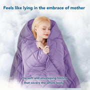 Knitted Weighted Blanket - 60"x80" 20lbs Queen Size Cooling Chunky Knit Heavy Blanket for Adults Cable Yarn Knit Decorative No Beads Soft Cozy and Cooling Weighted Throw Machine Washable