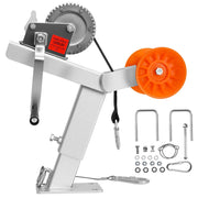 Boat Trailer Winch Stand with Roller, 1200 lbs Winch & 2 in x 25 ft Winch Strap, Boat Winch Mount with U-Bolt for 2-3 Inches W x 3-4 Inches H Trailer Tongue, Fit for Jet Ski, Sailboat, Speedboat