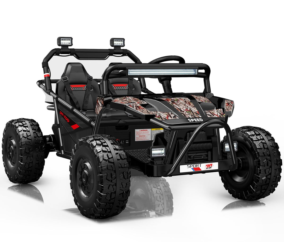 24V ATV 4 Wheeler for Kids 3-6,Electric Ride Quad, Black