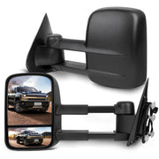 Towing Mirrors fit 2014-2017 for Silverado for Sierra 1500 2015-2016 for Silverado for Sierra 2500HD 3500HD Pickup Tow Mirror Power Heated