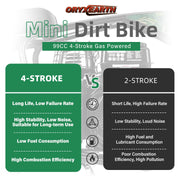 99CC 4-Stroke Mini Bike, Gas Powered