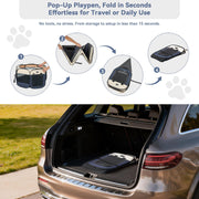 40.55-in Dog Playpen for Small Dogs & Puppies, Foldable Includes bowl, waterproof floor, pop-up design, home/travel/outdoor use