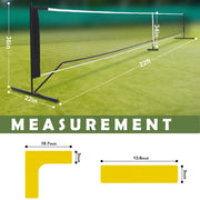 22FT Pickleball Net Set for Family Fun & Outdoor Recreation USAPA Regulation Size Portable Pickle Ball Net with Ball Collector, 4 Balls and Carrying Bag for Backyard, Driveway & Court