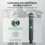4-Ch UHF Fixed Frequency Wireless Microphone System PTU-5000-4H