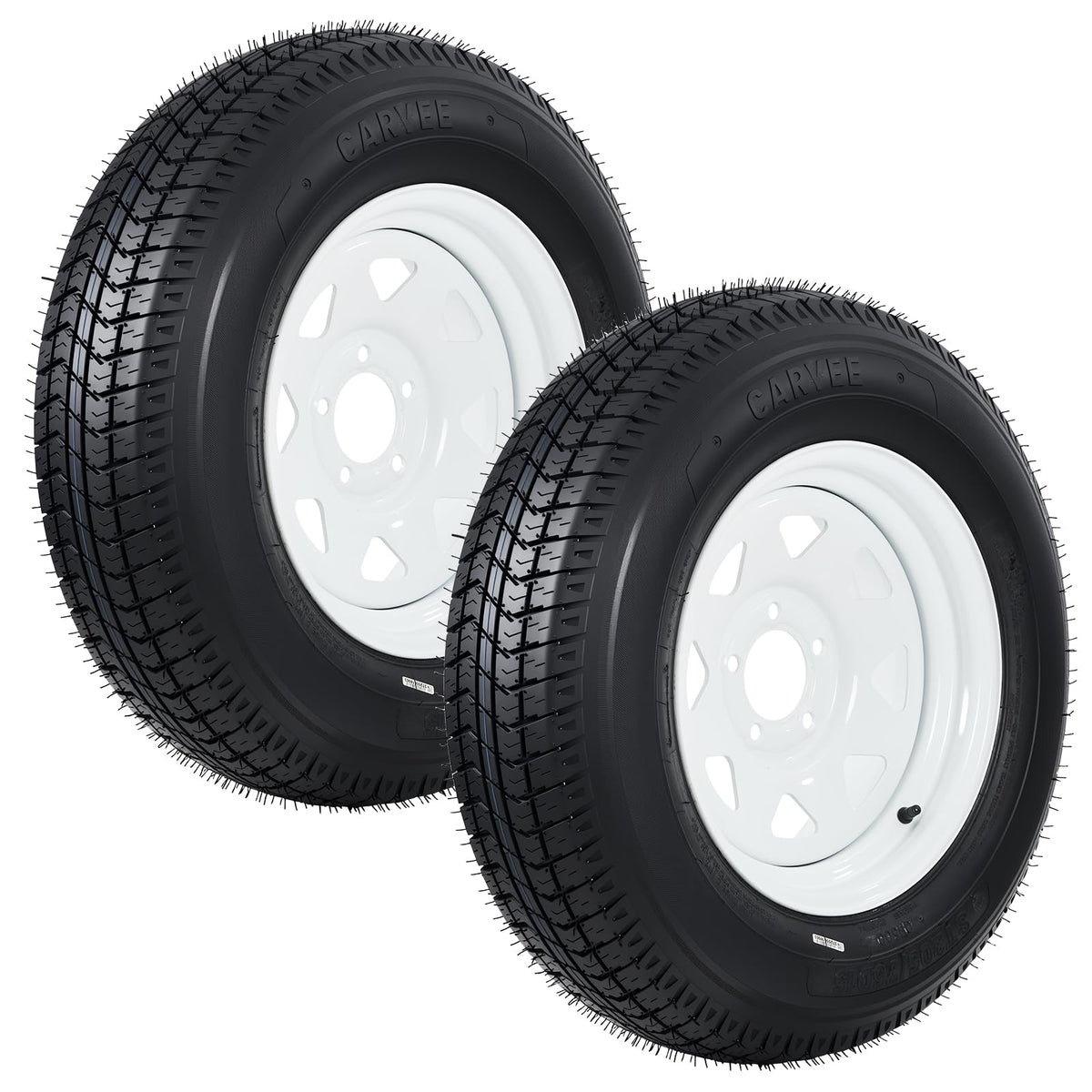 ST205/75D15 Trailer Tire and Wheel Assembly, 5 Lug, Set of 2