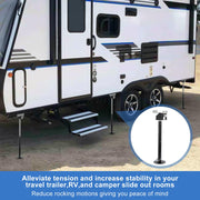 RV Slide Out Support Jacks (Set of 4) - 20,000lb Heavy Duty Rv Stabilizer Jacks Support, 21"-49" Quick-Lift Adjustable - Power Drill & Hand Crank Compatible for Campers, Travel Trailers & RVs