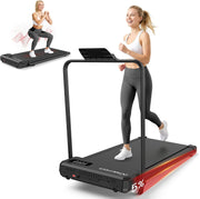 Small Walking Pad with Incline - Under Desk Treadmill with Vibration Plate
