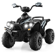 Kids ATV, 12V 4 Wheeler Ride on Toy, Dark Black