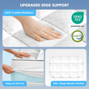 Layer Memory Foam Mattress Topper, Queen Mattress Pad, 4 Inch