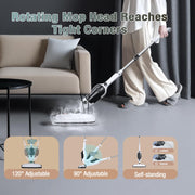 11-in-1 Steam Mop, Powerful Handheld Steam Cleaner for Home with 23FT Cord MultiPurpose Steam Mop with 15.2 OZ Water Tank, 3 Steam Modes for Hardwood Floors, Clothes, Tile, Windows, Carpet