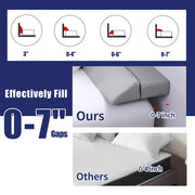 Wedge Pillow Headboard for Bed Gap,Foldable Wedge Gap Filler King Size,Matterss Gap Filler,Multi Functional Bed Crack Pillow, Fill The Gap (0-7") Between Your Headboard and Mattress