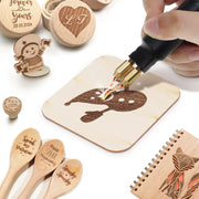 60W Wood Burning Kit, Pyrography Tool with 20 Wire Tips Professional Wood Burner Pen with Ball Tips, Fast Heating Tool for DIY Wood Crafts, Handmade Gifts, Artists and Beginners