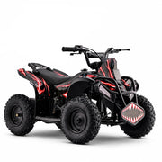 Gas ATV for Kids, 40cc Four Wheelers, Adjust 10-15 MPH (Red)