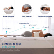 3 Inch Goose Feather Mattress Topper, Thick Pillow Top, Queen Back Pain and Pressure Relief, Supportive Feather Bed Topper, 100% Cotton Cover, Adjustable Straps, Anti-Slip, White, 60”x80”