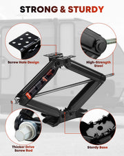 6500lbs Heavy Duty RV Stabilizer Jacks 4 Pack, 24 Inch