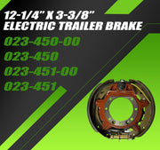 12-1/4" x 3-3/8" Electric Trailer Brake Compatible with 9000-10000Lbs General Duty Axles with 7 Bolt Mounting OE# 023-450-00 023-450 023-451-00 023-451 Left & Right