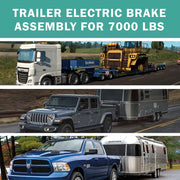 12" x 2" Electric Trailer Brake Assembly fits 7000 lbs Axle Trailers,Electric and Hydraulic Brake for Two Pair- 23-108-00/23-181-00 Trailer Brakes