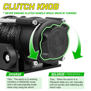 3500lbs ATV/UTV Winch with Synthetic Rope, Electric Boat Trailer Winch 12V, Waterproof Winch with 2 Wireless Remotes &Wired Switch,with Mounting Plate,Pulley,Rope Damper,Aluminium Fairlead