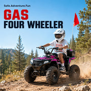 40cc Gas Four Wheelers, Gas Powered ATV for Kids, Pink