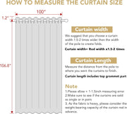 Linen Blackout Curtains Durable Thick Textured Linen Look 100% Blackout Patio Door Curtain Anti Rust Grommet Extra Wide Sliding Door Curtain Panel, Natural，W100 x L108 inch (Pack of 4)