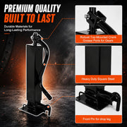 12000lbs Trailer Jack, Adjustable Drop Leg, 26" Vertical Travel