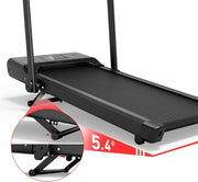 3.0HP Walking Pad Treadmill with LED Display & Remote APP – Handle Bar, 300 LBS Capacity, Portable Under-Desk Design for Home Use