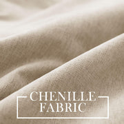 100" Wx84 L Taupe Full Blackout Curtains for Sliding Door, Thermal Insulated Drapery for Living Room Bedroom Windows Patio Door, Modern Chenille Grommet Curtains with Tieback 1 Panel