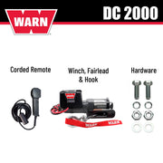 DC Series 12V Electric Winch with 2000 lb Pulling Capacity - 92000