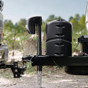 5000 lbs Electric Trailer Jack, Heavy Duty RV Electric Power Tongue Jack with 2 Way Connector, Remote Control, Crank Handle & Weatherproof Jack Cover, 10"-28.3" Lift, for Trailers & Campers