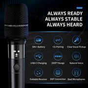Dual Handheld Wireless Microphone System