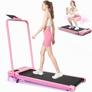 Small Walking Pad with Incline - Under Desk Treadmill with Vibration Plate