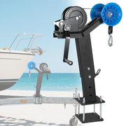 Adjustable Boat Trailer Winch Stand with Roller, 1200LB Boat Winch Compatible with 2.7"-4" W x 5" H Trailer Tongues, Steel Winch Holder for Jet Ski, Sailboat, Speedboat, Fishing Boat
