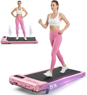 Small Walking Pad with Incline - Under Desk Treadmill with Vibration Plate