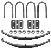 Replacement for SW5 5 Leaf Trailer Leaf Spring, 6000LB Tandem Trailer Axle Suspension Kit with 3000lb Capacity Double Eyes Leaf Springs, 2* U-Bolt and Hanger Kit