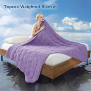 Knitted Weighted Blanket - 60"x80" 20lbs Queen Size Cooling Chunky Knit Heavy Blanket for Adults Cable Yarn Knit Decorative No Beads Soft Cozy and Cooling Weighted Throw Machine Washable