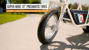 Rambler 12 for Ages 13+ – 24V Electric Minibike with Retro Style, Up to 14 mph, Wide 12" Air- Filled Tires, High-Torque 250-watt Motor, Up to 40 Minutes Ride Time, for Riders up to 170 lbs