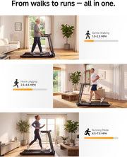 Foldable Treadmill for Home with Handle bar, Up to 7.5 MPH