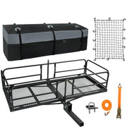 Folding Hitch Cargo Carrier 60"x24"x14" 500lb Fits 2" Receiver