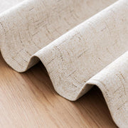 Linen Blackout Curtains Durable Thick Textured Linen Look 100% Blackout Patio Door Curtain Anti Rust Grommet Extra Wide Sliding Door Curtain Panel, Natural，W100 x L108 inch (Pack of 4)