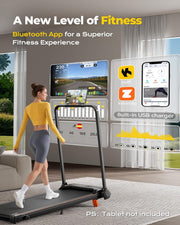 Walking Pad Treadmill with Handle Bar for Home Office