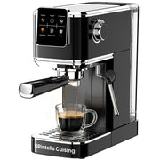 Espresso Machine with Touchscreen And Cold Brew 20Bar Pump,Stainless Steel Espresso Maker with Powerful Steam Milk Frother for Cappuccino Latte,Iced Americano