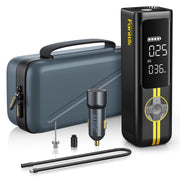 X8 APEX Tire Inflator Portable Air Compressor, 1 Min Fast Inflation 150PSI Cordless Tire Inflator with LED Dual Screen, Suitable for MPV, Car, Motorcycle, Up to 26.3″ Tires, Deluxe Package