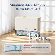 1500 Sq.Ft Dehumidifier for Basement with Drain Hose and 1.2 Gal Tank 2025 German iF Design Award, 1500 Sq.Ft Dehumidifiers for Home RV Bathroom Bedroom, Child Safety Lock, Auto Shut Off