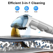 Carpet Cleaner Machine Upholstery - 450W Shampooer Couch Cleaning Portable Vacuum Rug Sofa Car Seat Fabric Mattress Pet Spot Extractor for Furniture Water Hand Held Scrubber Small Deep Washer
