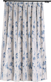 Rural Pastoral Print Extra Wide Window Curtain 100" W x 96" L, Pinch Pleated Blackout Lining Darpes Panel Bedroom Living Room Hotel Restaurant (1 Panel), Teal