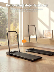 Foldable Walking Pad Treadmill with Handle Bar Under Desk