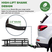 60" x 23" x 5.5" Hitch Cargo Carrier, 500 Lbs Capacity Luggage Rack